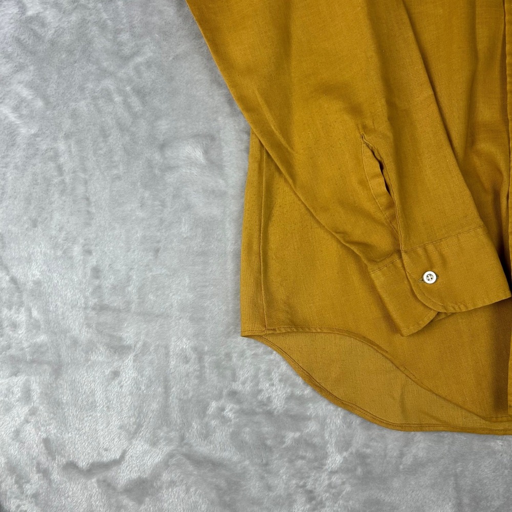 Vintage McGregor Scotset Oxford Button Down Shirt Permanent Press Gold size 15 - Picture 4 of 8